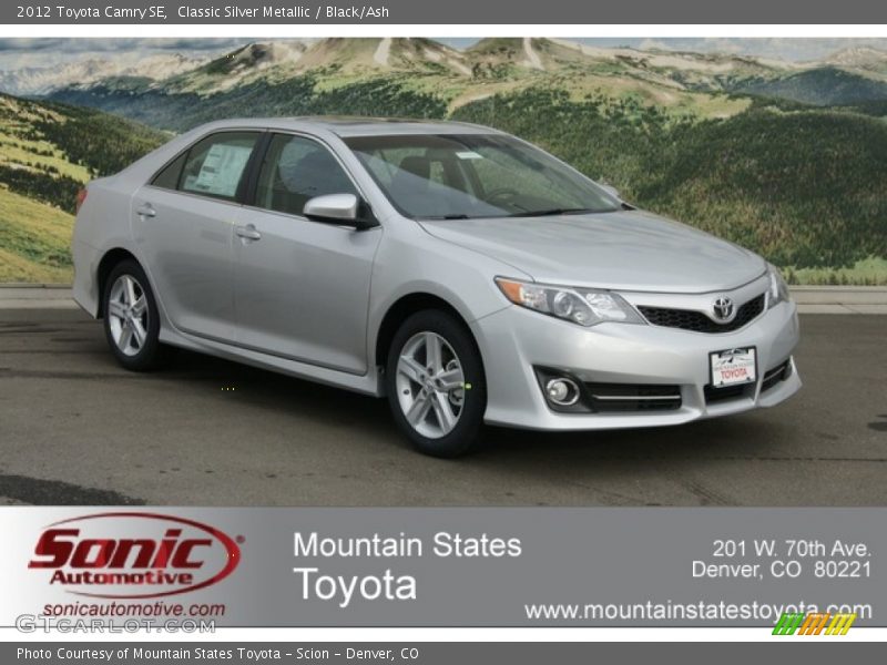 Classic Silver Metallic / Black/Ash 2012 Toyota Camry SE