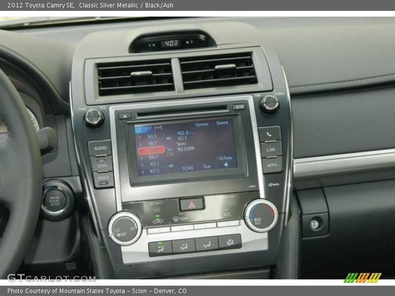 Classic Silver Metallic / Black/Ash 2012 Toyota Camry SE
