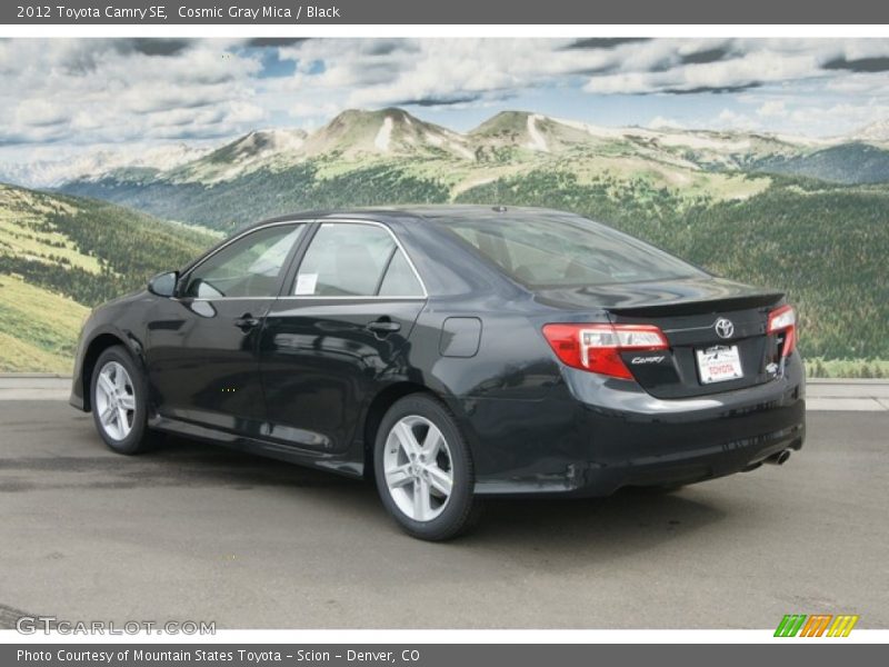 Cosmic Gray Mica / Black 2012 Toyota Camry SE