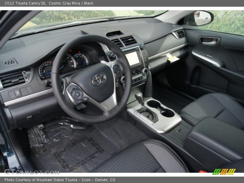 Cosmic Gray Mica / Black 2012 Toyota Camry SE