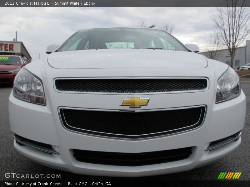 Summit White / Ebony 2012 Chevrolet Malibu LT