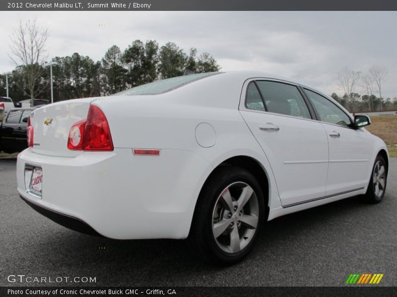 Summit White / Ebony 2012 Chevrolet Malibu LT