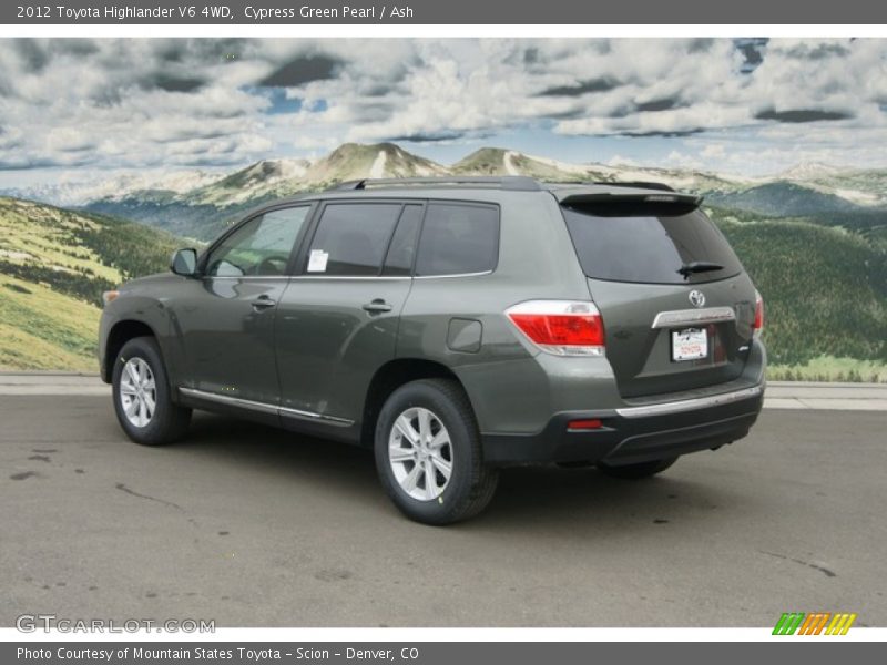 Cypress Green Pearl / Ash 2012 Toyota Highlander V6 4WD