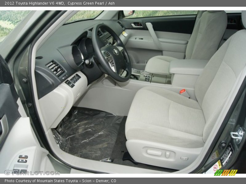 Cypress Green Pearl / Ash 2012 Toyota Highlander V6 4WD