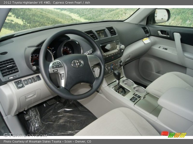 Cypress Green Pearl / Ash 2012 Toyota Highlander V6 4WD