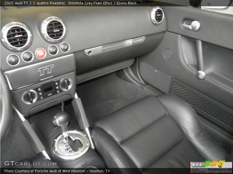 Dolomite Grey Pearl Effect / Ebony Black 2005 Audi TT 3.2 quattro Roadster