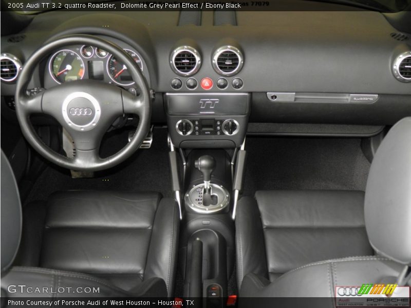 Dolomite Grey Pearl Effect / Ebony Black 2005 Audi TT 3.2 quattro Roadster