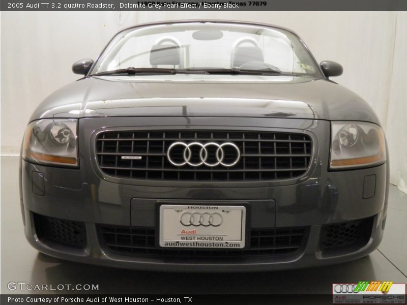 Dolomite Grey Pearl Effect / Ebony Black 2005 Audi TT 3.2 quattro Roadster