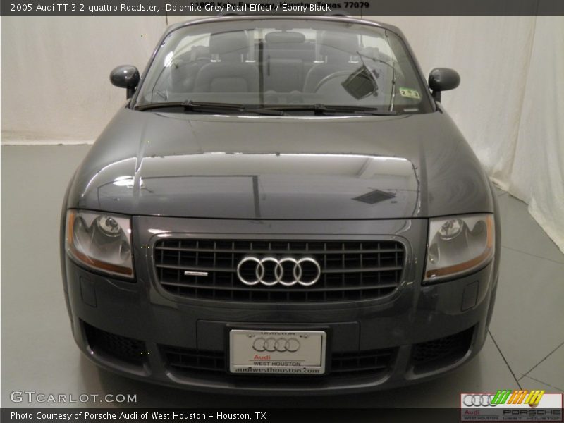 Dolomite Grey Pearl Effect / Ebony Black 2005 Audi TT 3.2 quattro Roadster