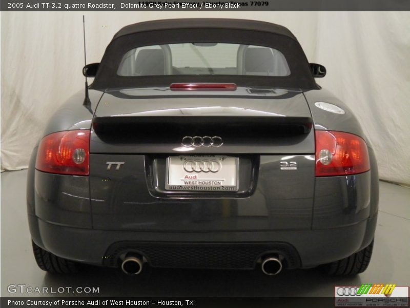 Dolomite Grey Pearl Effect / Ebony Black 2005 Audi TT 3.2 quattro Roadster