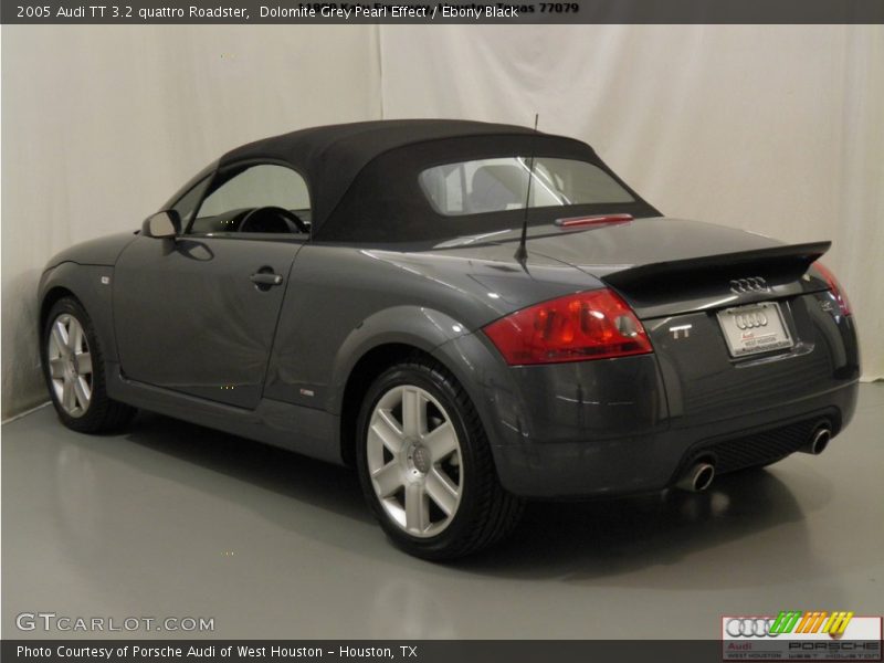 Dolomite Grey Pearl Effect / Ebony Black 2005 Audi TT 3.2 quattro Roadster