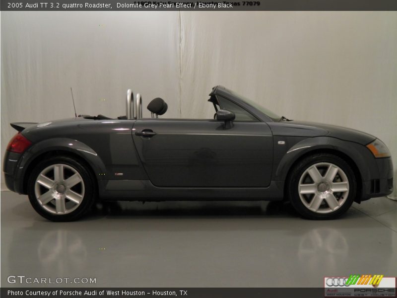 Dolomite Grey Pearl Effect / Ebony Black 2005 Audi TT 3.2 quattro Roadster