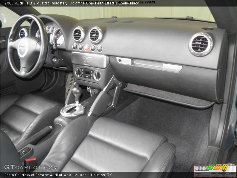 Dolomite Grey Pearl Effect / Ebony Black 2005 Audi TT 3.2 quattro Roadster