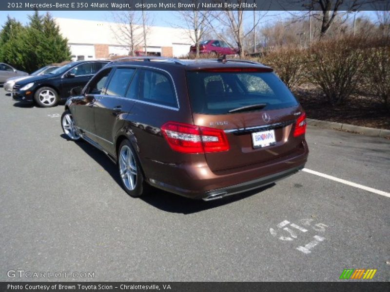 designo Mystic Brown / Natural Beige/Black 2012 Mercedes-Benz E 350 4Matic Wagon