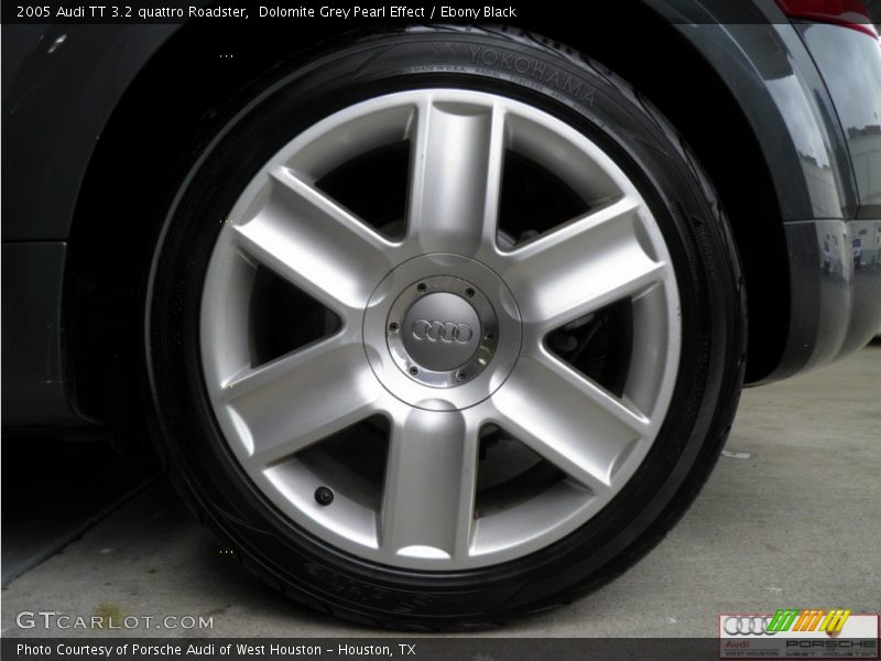 Dolomite Grey Pearl Effect / Ebony Black 2005 Audi TT 3.2 quattro Roadster