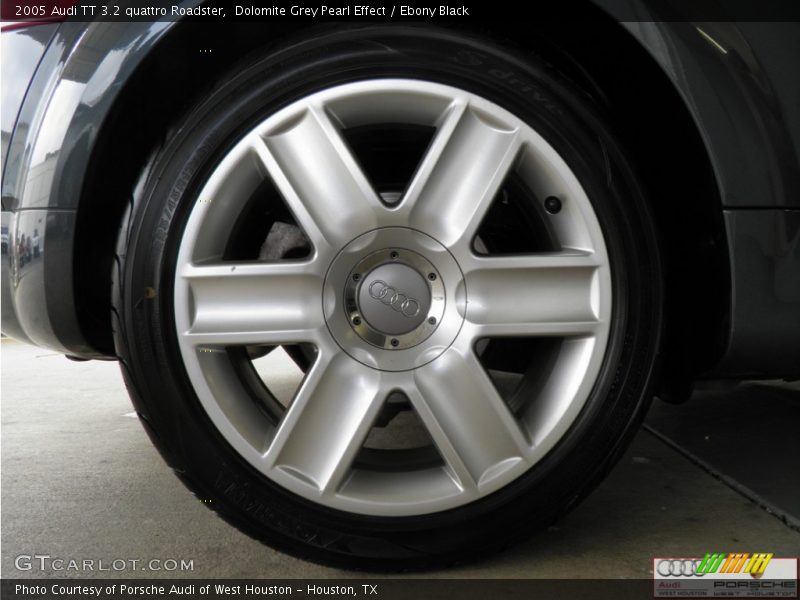 Dolomite Grey Pearl Effect / Ebony Black 2005 Audi TT 3.2 quattro Roadster