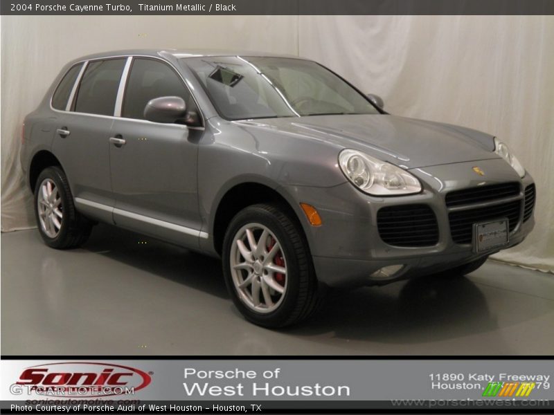 Titanium Metallic / Black 2004 Porsche Cayenne Turbo