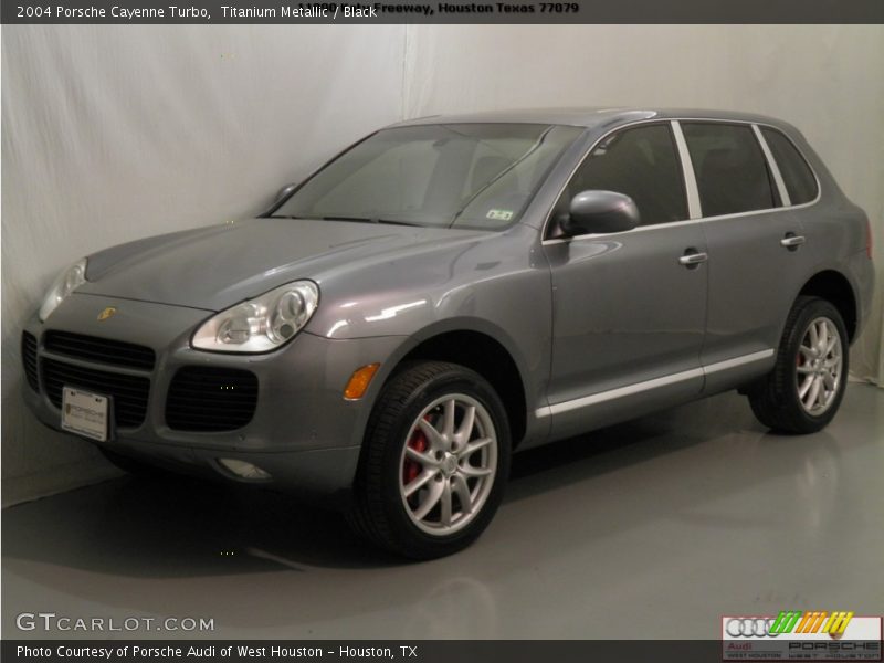 Titanium Metallic / Black 2004 Porsche Cayenne Turbo