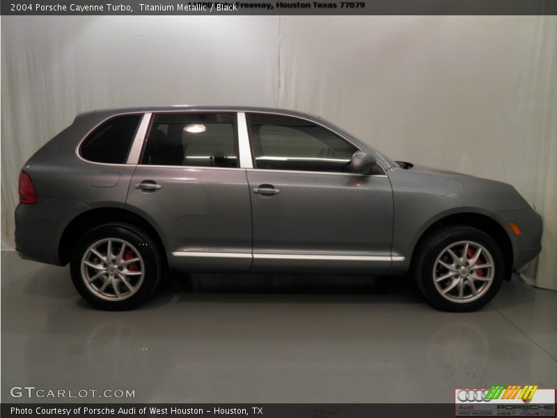 Titanium Metallic / Black 2004 Porsche Cayenne Turbo