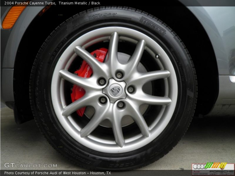 Titanium Metallic / Black 2004 Porsche Cayenne Turbo