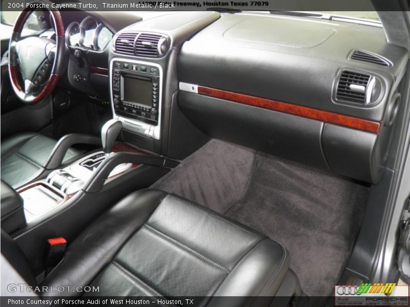 Titanium Metallic / Black 2004 Porsche Cayenne Turbo