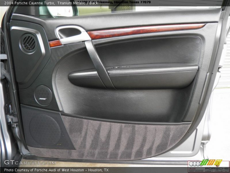 Titanium Metallic / Black 2004 Porsche Cayenne Turbo