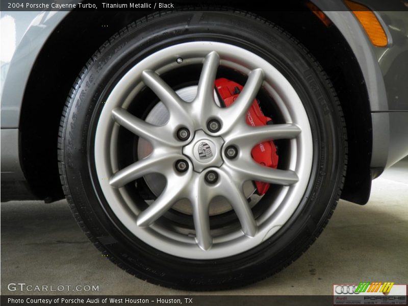 Titanium Metallic / Black 2004 Porsche Cayenne Turbo