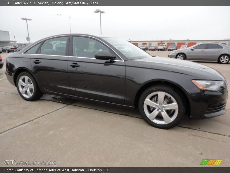 Oolong Gray Metallic / Black 2012 Audi A6 2.0T Sedan