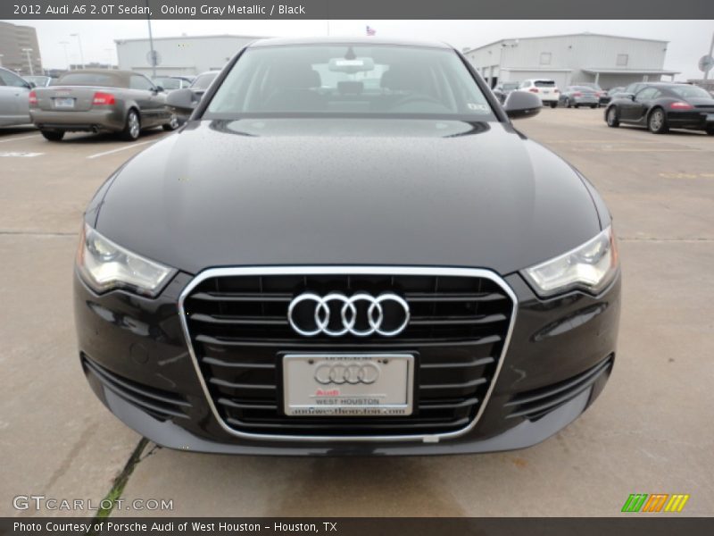 Oolong Gray Metallic / Black 2012 Audi A6 2.0T Sedan