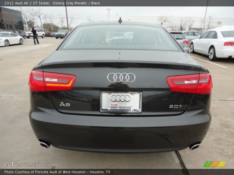 Oolong Gray Metallic / Black 2012 Audi A6 2.0T Sedan