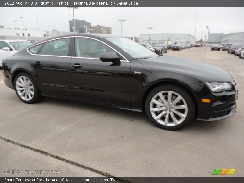 Havanna Black Metallic / Velvet Beige 2012 Audi A7 3.0T quattro Prestige