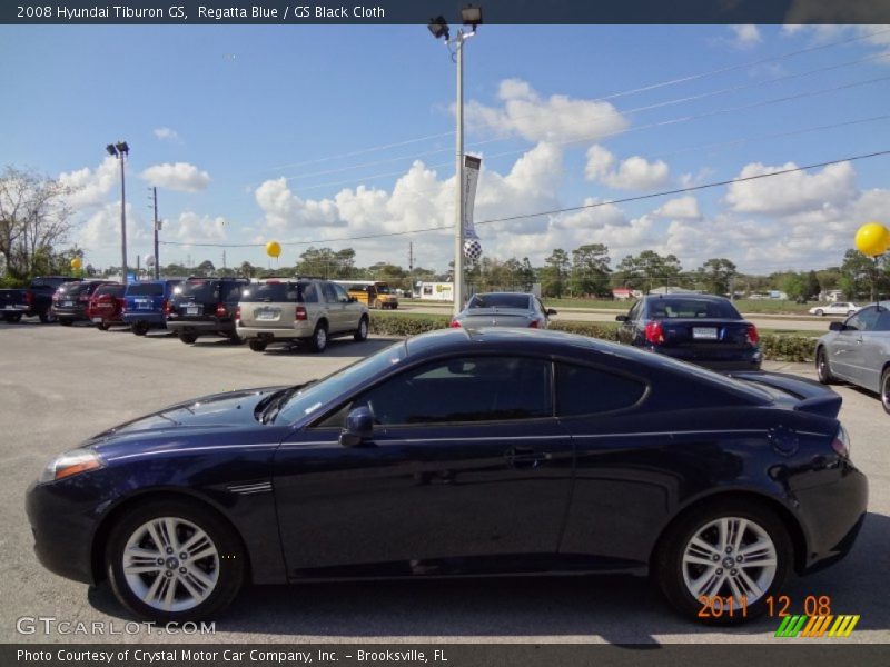 Regatta Blue / GS Black Cloth 2008 Hyundai Tiburon GS