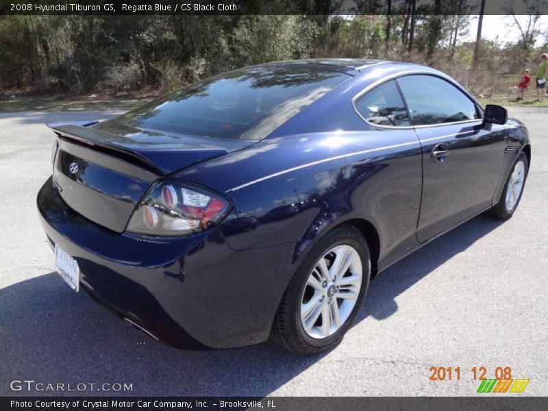 Regatta Blue / GS Black Cloth 2008 Hyundai Tiburon GS