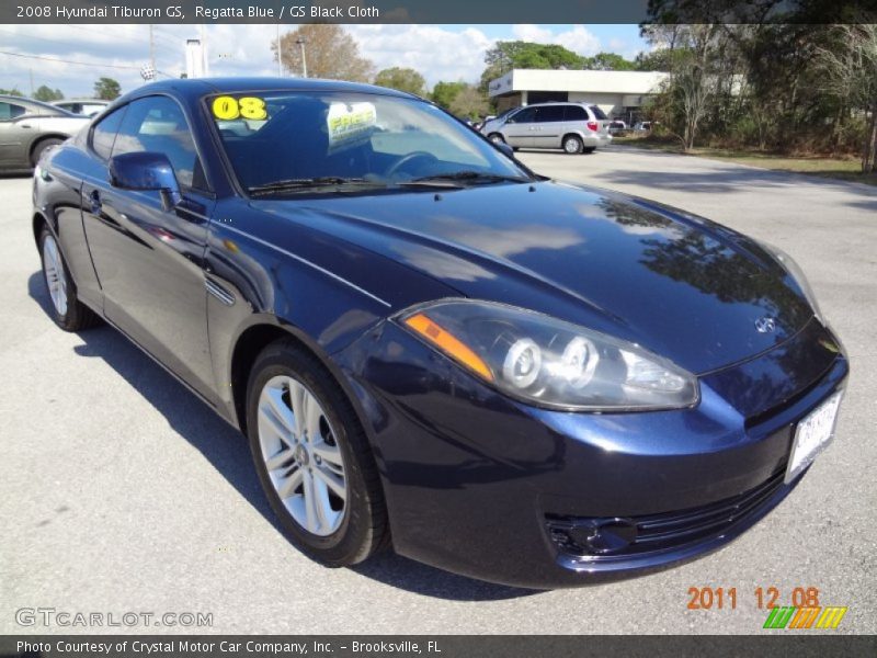 Regatta Blue / GS Black Cloth 2008 Hyundai Tiburon GS