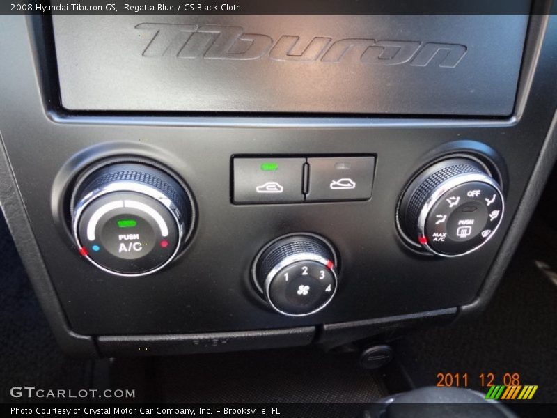 Regatta Blue / GS Black Cloth 2008 Hyundai Tiburon GS
