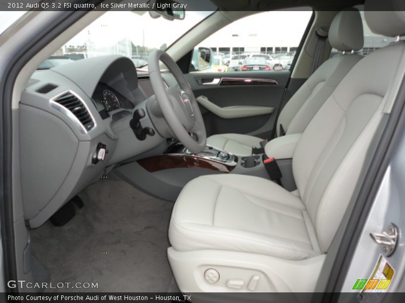 Ice Silver Metallic / Light Gray 2012 Audi Q5 3.2 FSI quattro