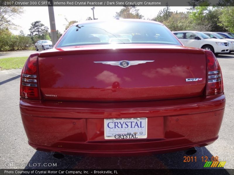 Inferno Red Crystal Pearlcoat / Dark Slate Gray/Light Graystone 2007 Chrysler 300 C SRT8