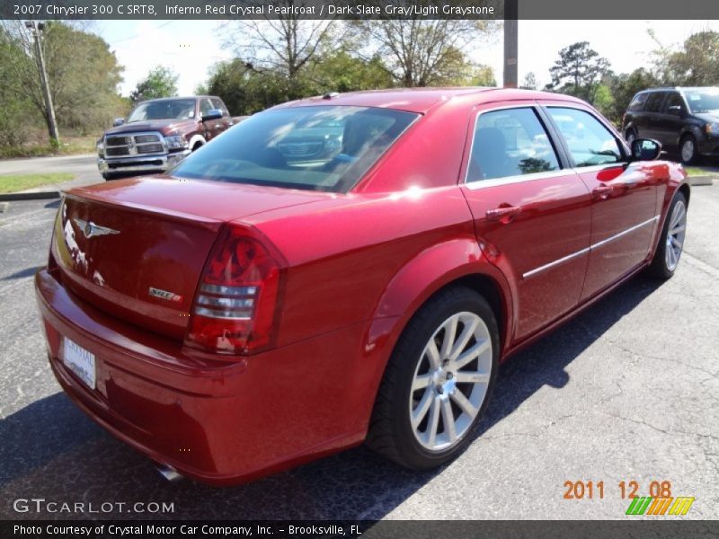 Inferno Red Crystal Pearlcoat / Dark Slate Gray/Light Graystone 2007 Chrysler 300 C SRT8