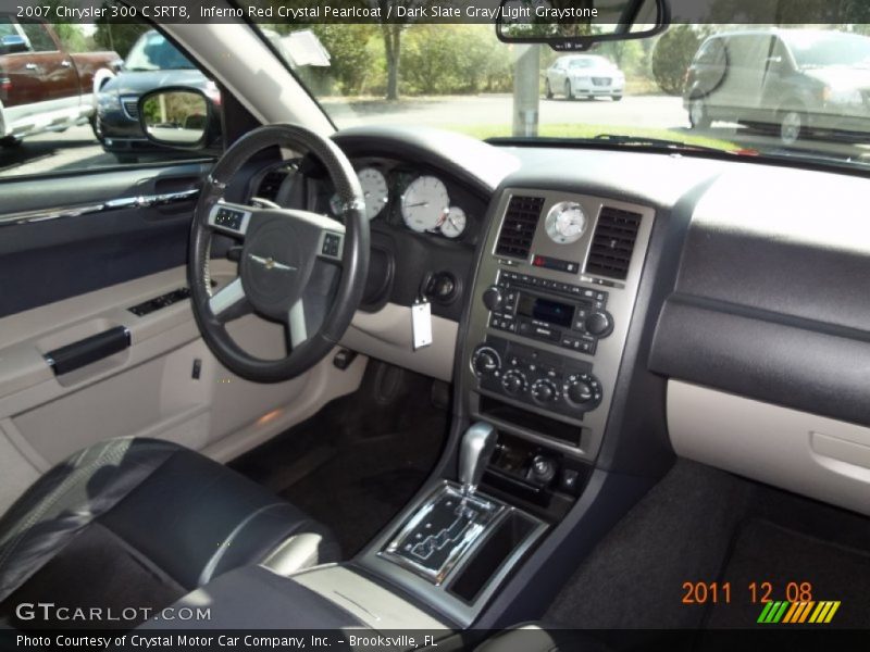 Inferno Red Crystal Pearlcoat / Dark Slate Gray/Light Graystone 2007 Chrysler 300 C SRT8