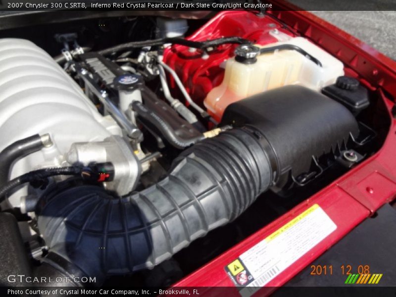 Inferno Red Crystal Pearlcoat / Dark Slate Gray/Light Graystone 2007 Chrysler 300 C SRT8
