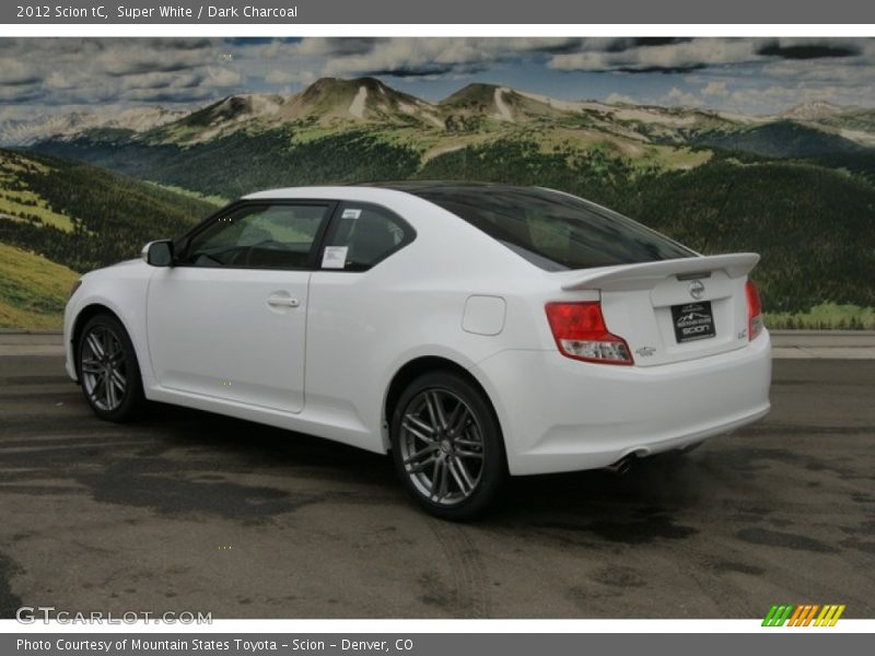 Super White / Dark Charcoal 2012 Scion tC