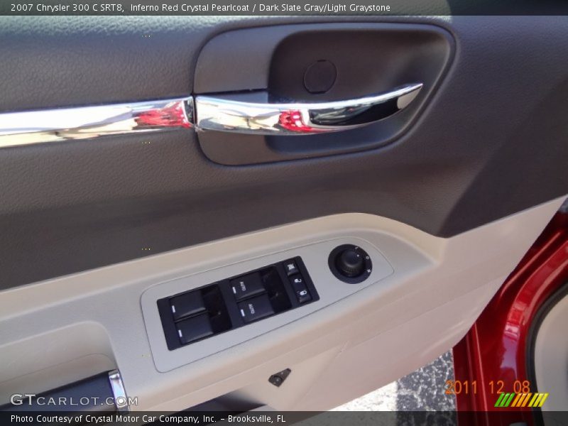 Inferno Red Crystal Pearlcoat / Dark Slate Gray/Light Graystone 2007 Chrysler 300 C SRT8