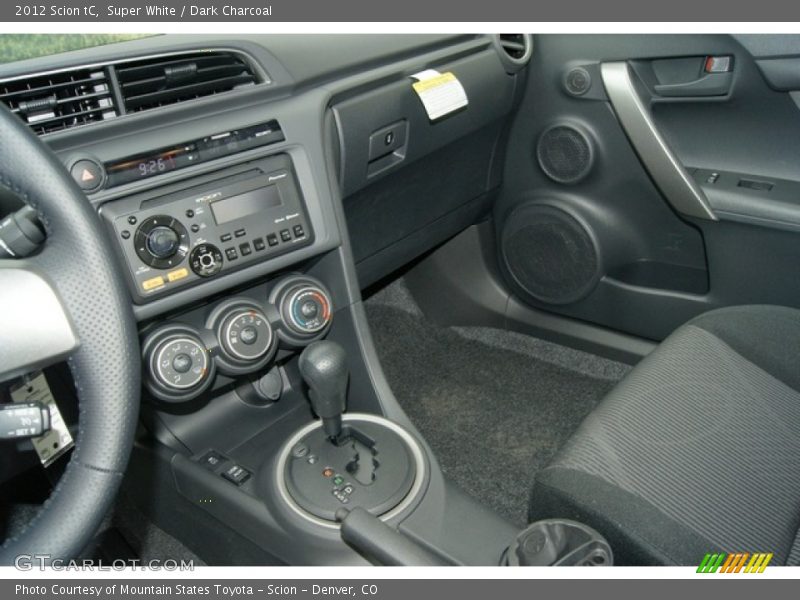 Super White / Dark Charcoal 2012 Scion tC