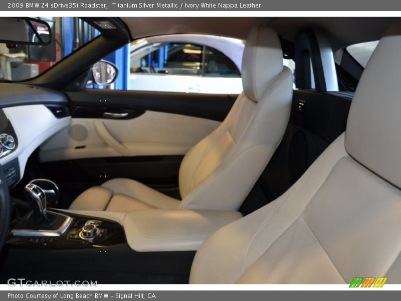 Titanium Silver Metallic / Ivory White Nappa Leather 2009 BMW Z4 sDrive35i Roadster