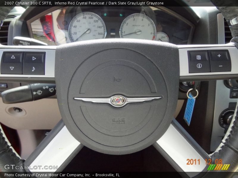 Inferno Red Crystal Pearlcoat / Dark Slate Gray/Light Graystone 2007 Chrysler 300 C SRT8