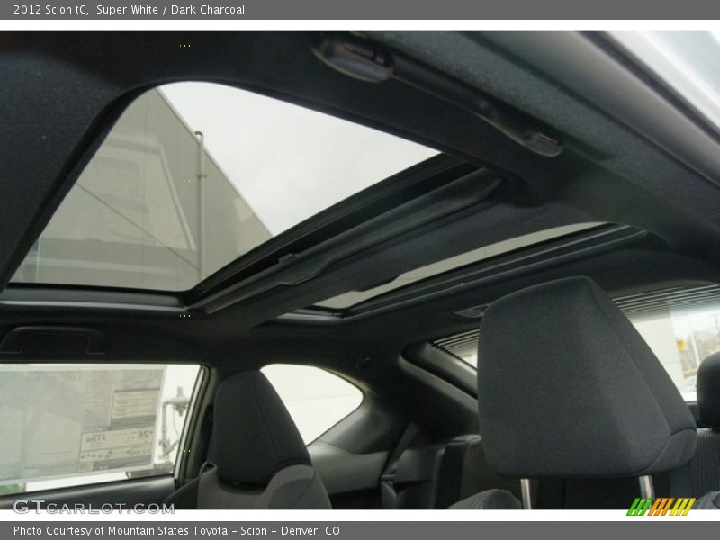 Super White / Dark Charcoal 2012 Scion tC