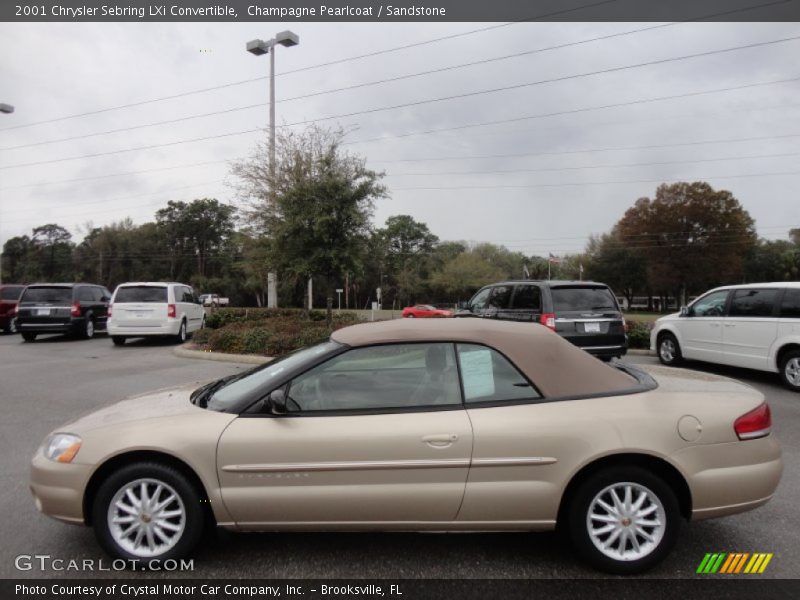  2001 Sebring LXi Convertible Champagne Pearlcoat