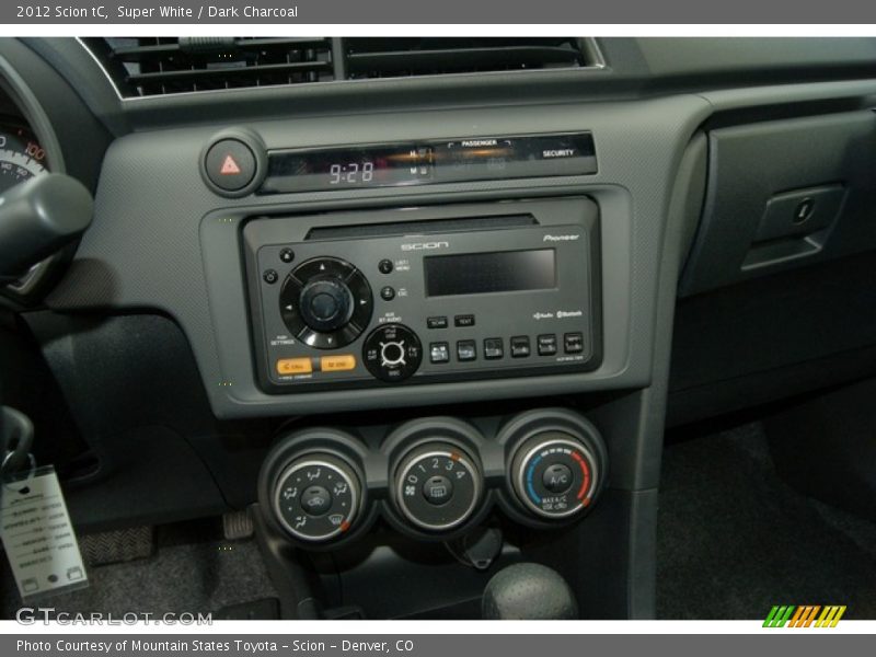 Super White / Dark Charcoal 2012 Scion tC