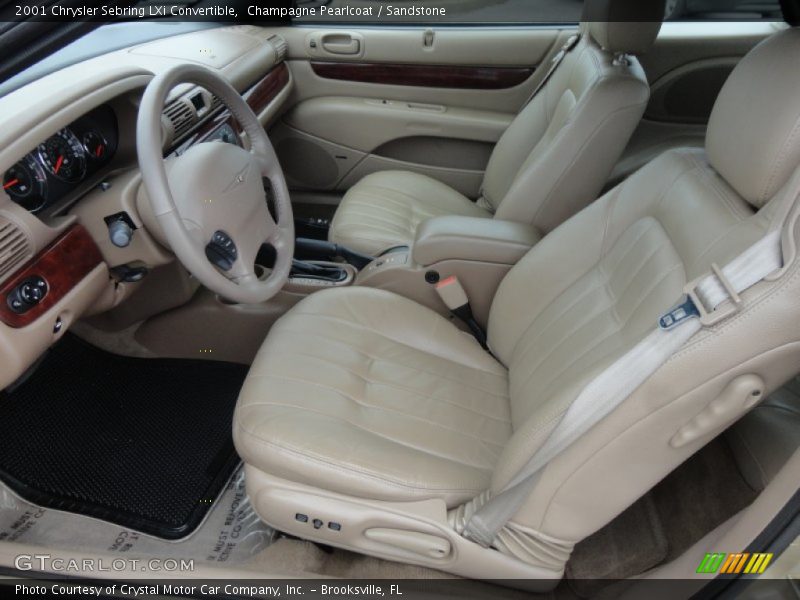  2001 Sebring LXi Convertible Sandstone Interior