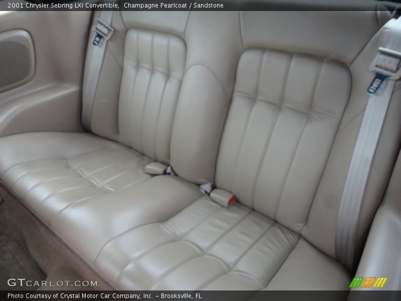 Rear Seat of 2001 Sebring LXi Convertible